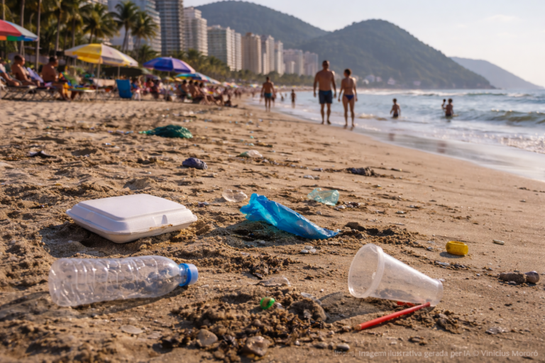Governo de SP abre consulta pública para plano de combate ao lixo no mar